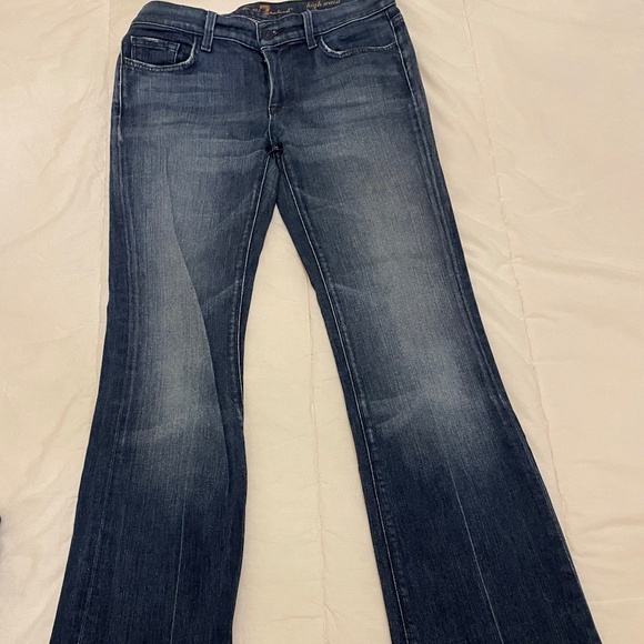 7 For All Mankind "High Waist Bootcut" (mid rise) Size 29 Great Condition! - Picture 1 of 11